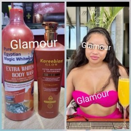 SDGL 2pc. Pure Egyptian body wash & kareebian Glow texturising body milk combo