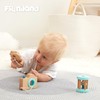 Freniland Wooden Montessori Toys, 3-Piece Wooden Baby Toys, Rotating Drum