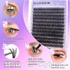 DAODER Thick Lash Extension Kit 200D Fluffy Cluster Eyelash Extensions