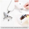 Hummingbird Cremation Jewelry Keepsake Stainless Steel Human Pet Urn Necklace