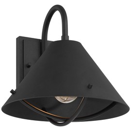 360 Lighting Cartwright 11" High Farmhouse Rustic Outdoor Wall Barn Light Fixture Mount Porch House Exterior Outside Weatherproof Black Front Door Patio Garage Home Deck Garden Backyard Cabin