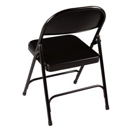 Norwood Commercial Furniture 6600 Series Steel Folding Chair, Black, NOR-SRO592-BK-SO (Pack of 4)