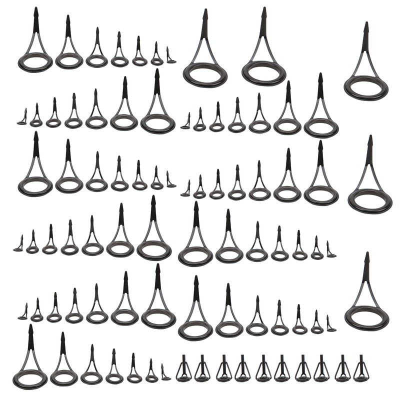 Fishing Rod Single Foot Fishing Pole Eyes Rings Repair Kit