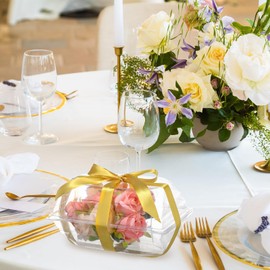 Funnymoom 100 Pack Clear Plastic Flower Corsage Plastic Box 9 x 5 x 4 Inches Floral Boutonniere Containers for Corsage Boutonniere Roses Clear Gift Craft Box