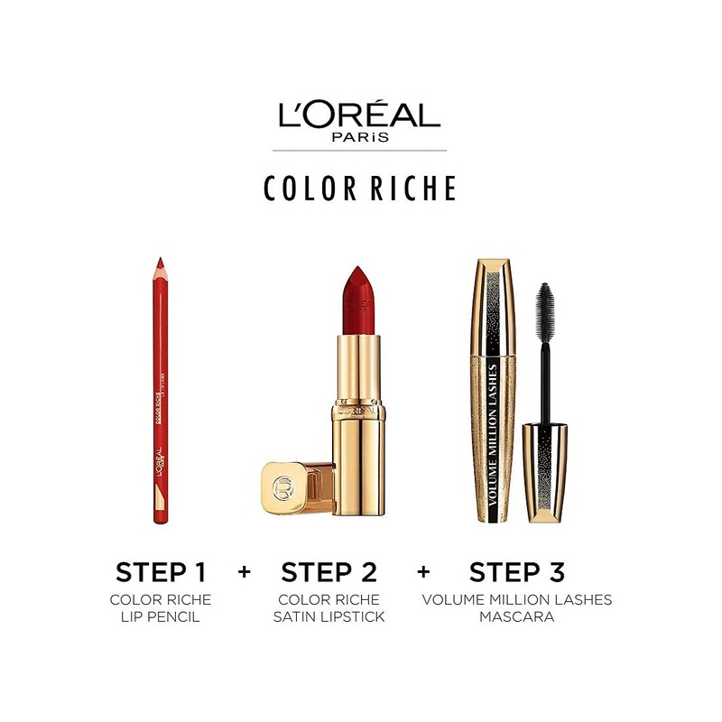 L'Oréal Paris Color Riche Satin Smooth Lipstick, Moisturising Pure Pigment