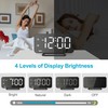 JALL Super Slim LED Digital Alarm Clock, Mirror Surface for