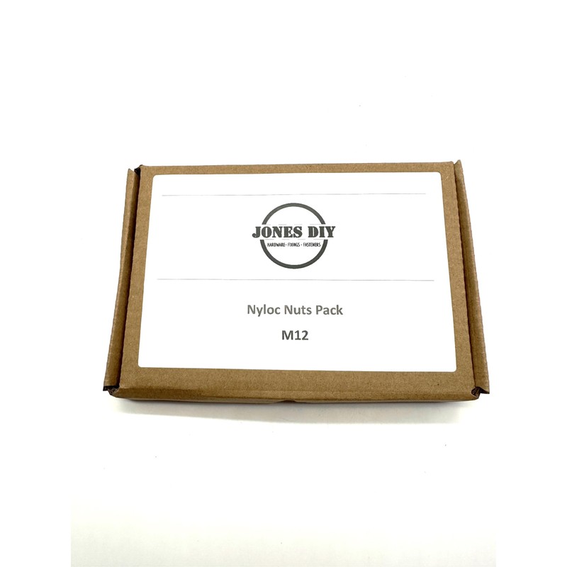 20 Pack of M12 Nyloc Nuts - Self locking with