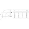 MKK - 10818-6 - 90° Elbow Angle Spiral Duct Ventilation