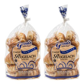 Green's Bakery Kosher Vanilla Rugelach Pastry, 14 oz. - 2 Pack