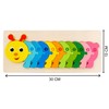 Beyond Happy Educational Kids Caterpillar Numbers Puzzle, Wooden Kids Toy,