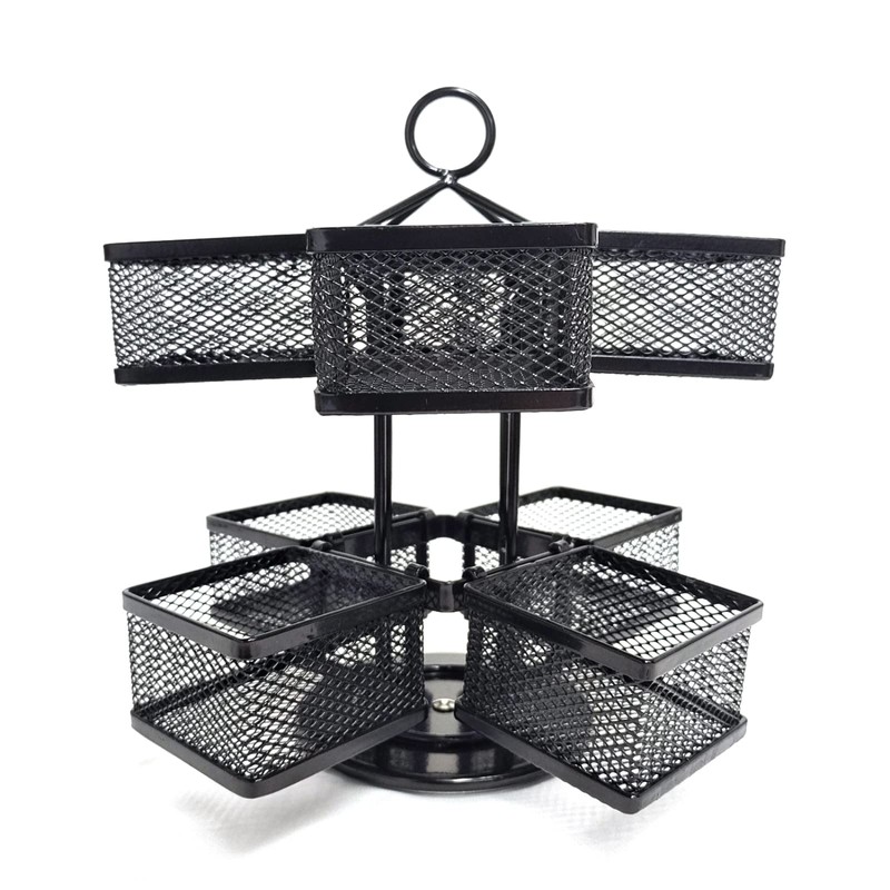 ST-BEST-P Tea Bag Organizer Coffee Holder Storage Spinning Carousel Basket