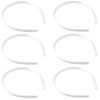 Pack of 6 x Alice Bands [White]
