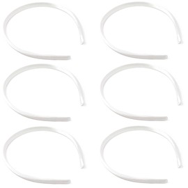 Pack of 6 x Alice Bands [White]
