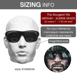 proSPORT Polarized Bifocal Readers Fishing Sunglasses Men Women Motorcycle Driving Golf Gray Lens String Magnifying 1.50 2.00 2.50 C