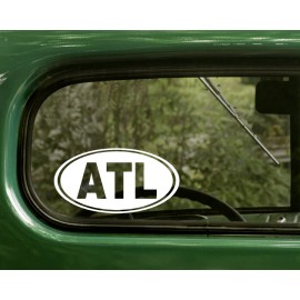 The Decal and Sticker Mafia 2 ATL ATLANTA GEORGIA STICKERs Oval Decal Bumper Car Truck Window Laptop
