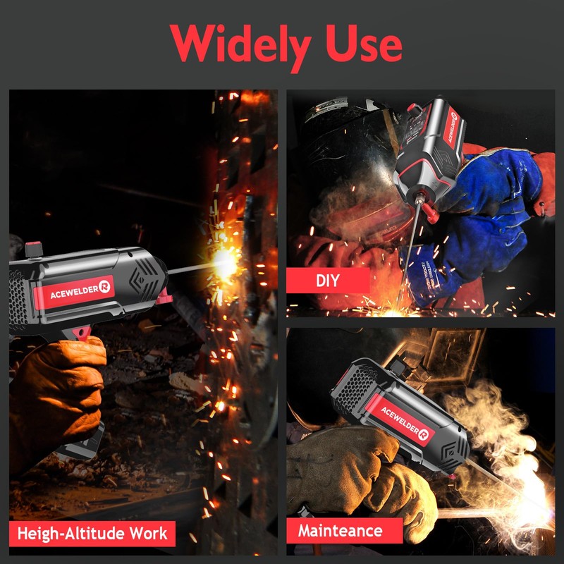 ACEWELDER Handheld Welder 110V, Welding Machine 120A Portable Stick Welder,