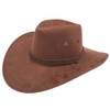 Sandy Ting Men's Outback Faux Felt Wide Brim Western Cowboy