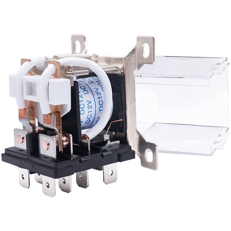 Taiss/JQX-12F 2Z DC 12V Coil 8 Pin 30A DPDT 2NO