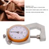 Flat Head Thickness Gauge 0 to 10mm Range Round Dial