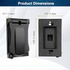 Outdoor Outlet Wall Plate Cover, Weatherproof, Vertical/Horizontal Auto-Closing Lid，Wall Socket