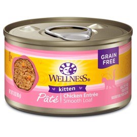 Wellness Complete Health Kitten Canned Wet Cat Food, Chicken Pate, 3 Ounces (Pack of 24)