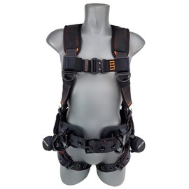 Frontline 110CTB Combat™ Lite Full Body Harness all Aluminum Hardware| Trauma Straps | OSHA and ANSI Compliant (Size: XL-2X)