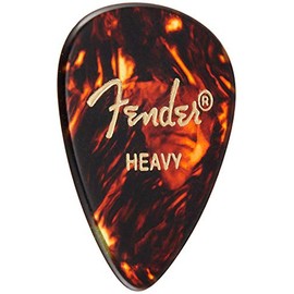Fender 351 Shape Premium Plectrums (Pack of 12) for Electric Guitar, Acoustic Guitar, Mandolin and Bass