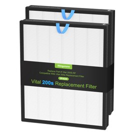 2 Pack Vital 200S Replacement Filter for LEVOIT Vital 200S Vital 200S-P Air Purifier, H13 True HEPA and High-Efficiency Activated Carbon Filter, Vital 200S-RF, LRF-V201-WUS