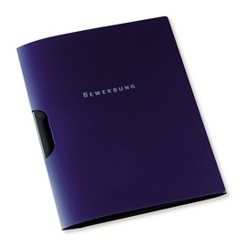 Elba 36499DB Job Application Folder 3 Compartments High Quality Cardboard for 30 DIN A4 Pages with Clip Fix System Set of 10 Dark Blue [German Import]