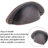 Yetaha 10PCS Cabinet Cup Pull Handle, 82x35mm Drawer Shell Pull