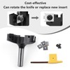 Newdeli CNC Spoilboard Surfacing Router Bit 1/2" Shank 3" Cutting