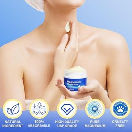 Magnesium Soothing Sleep Cream,Hydrating Body Cream for Women & Men,Skin Tightening Cream Body,Soothing Sleep Butter,Face & Body,Body Cream for Very Dry Skin,Sleeping Cream for Night,Skin Moisturizier
