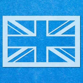 Union Jack National Flag Stencil: Mylar Airbrush Wall Art Painting Crafts | DIY-A4 Stencil - Design Size (160mm 260mm)