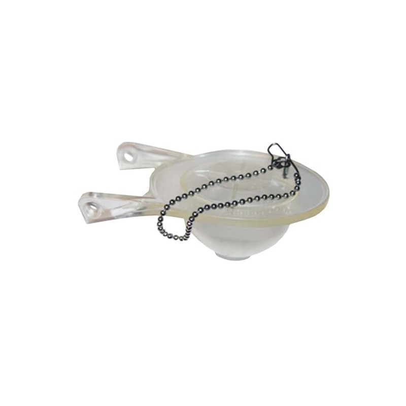 LASCO 04-2159 Replacement Toilet Flapper with Chain for 3-Inch Flush