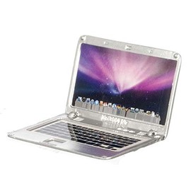 Dollhouse Miniature Laptop, silver
