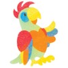 Baker Ross Sand Art Magnets Parrot Kids Craft Projects (Pack