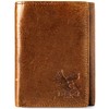 BULL GUARD Best Leather Men's RFID Trifold Wallet With ID