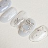 Snow&Star Handmade Nail Tips - Almond Midi / 눈&별 수제네일팁