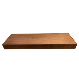 Rok Hardware Single Piece Floating Kitchen Shelf, 42 Inch (1067mm) Length x 10 Inch (254mm) Depth, Wall Mounted, Walnut Finish Floating Shelf for Bathroom, Living Room FLO42X10WLT