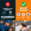 50 FT Drain Snake Hair Drain Clog Remover, Manual Or
