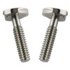 E-outstanding D Ring Hinged Screw 2PCS 1/4-20 Thread D-Ring Stainless