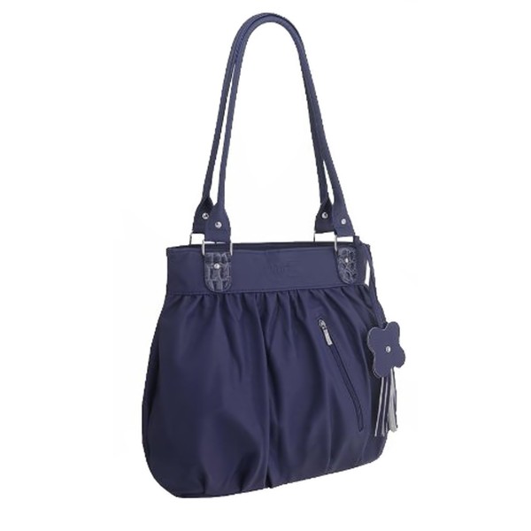 EyeCatchBags - Galaxia Faux Leather Womens Handbag Navy