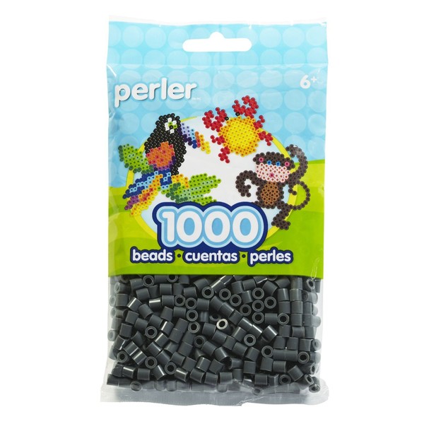 Bulk Buy:Perler Beads 1,000 Count Dark Grey (6 Pack)