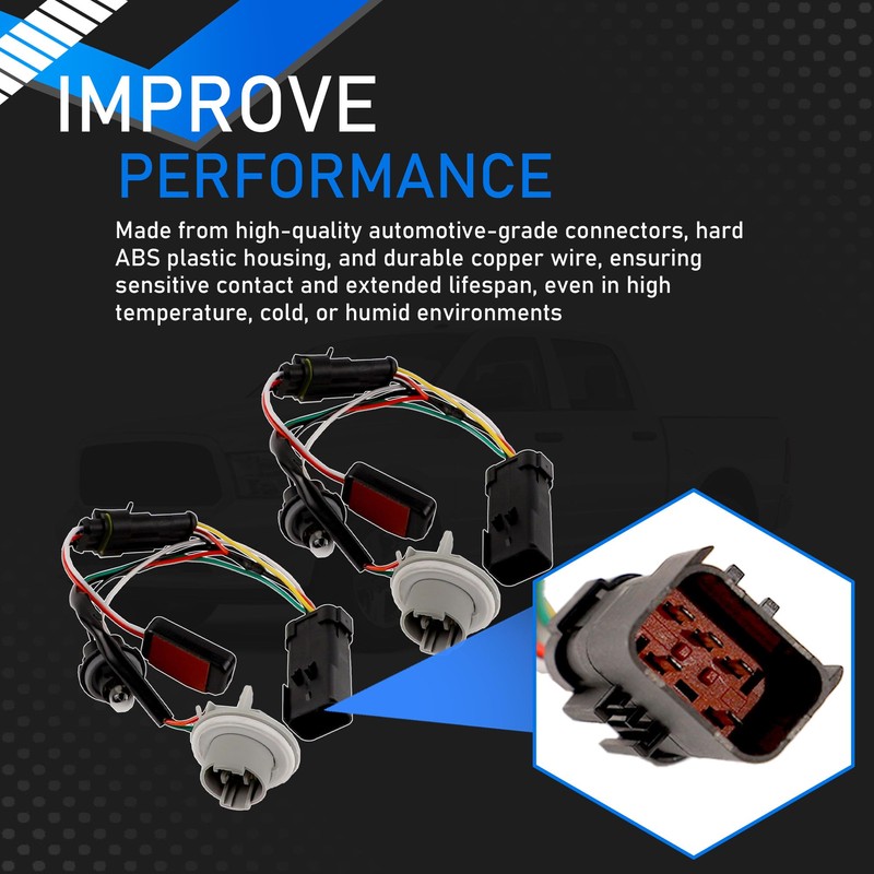 YzusGomumu Tail Light Converter Conversion Harness Pair Compatible with 2013-2018