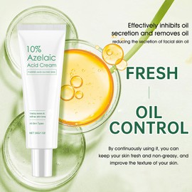 Allony Azelaic Acid Cream, 10% Azelaic Acid Serum, Pigment Spot Remover Face, Brightened Pimples, Balance Face Oils, All Skin Types, 30 g