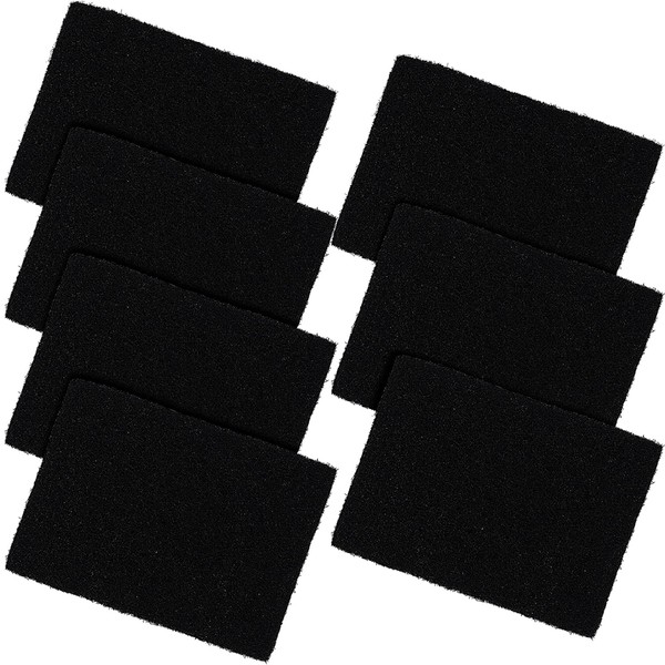 Compost Bin Carbon Odour Filters for Food Waste Caddy Replacement Rectangle Activated Carbon Filters Sheet for Kitchen Compost Bucket (Pack of 7)