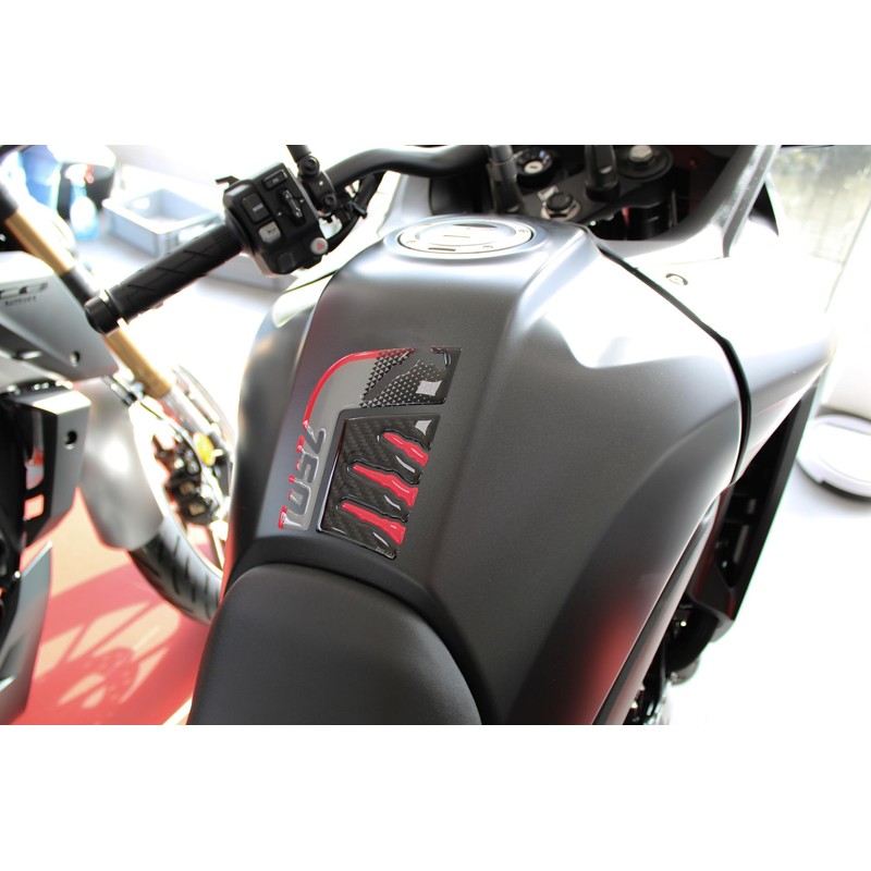 Tankpad Motorcycle Compatible with Honda 750 Transalp Black Grey X509203VA