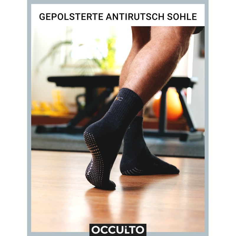 Occulto Andi Men's Stopper Socks Pack of 2, 2 Pairs