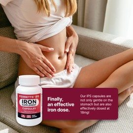 Ferretts Iron Supplement Capsules 18mg (IPS) - 100-Day Supply of Gentle Iron Supplement for Women & Men - Non-Constipating Iron Supplement for Anemia