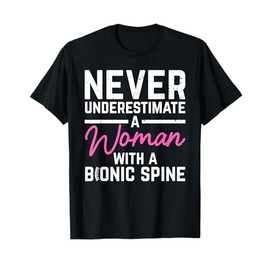 Spine Surgery Art for Women Spinal Fusion After Back Surgery T-Shirt